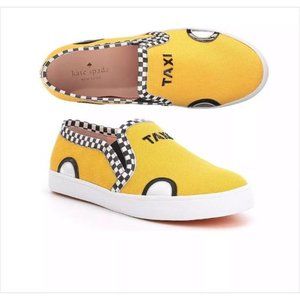 Kate Spade Black and Yellow Linda Taxi Sneakers